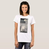 ウサギと月,小原古邨うさぎと月,大原小村,浮世絵 Tシャツ (正面フル)