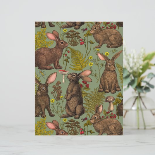 ウサギと森林フローラ (スタンド正面)