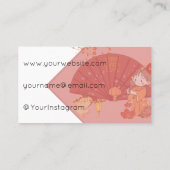 ウサギと楽しむ旧正月 名刺 (裏面)