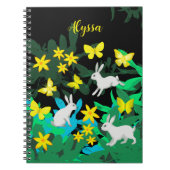 ウサギと蝶 ノートブック (正面)