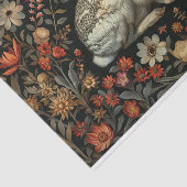 ウサギと赤ワイルドフラワーデコップページ 薄葉紙 (詳細)