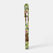 ウサギと野草の蜜緑 iPhoneケース (左側面)