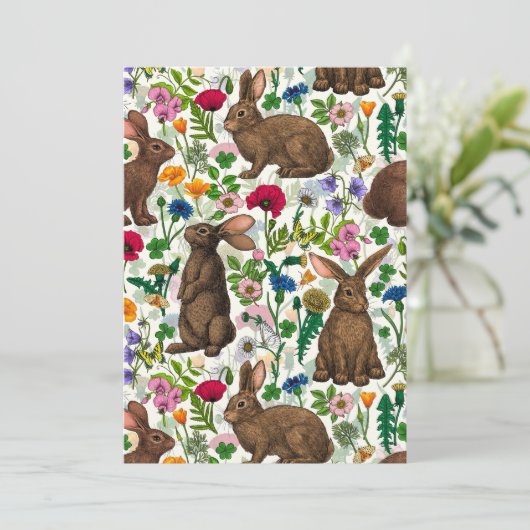 ウサギと野草 (スタンド正面)