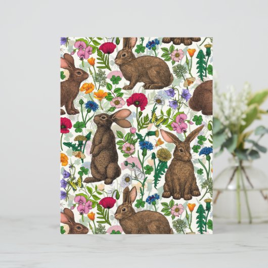 ウサギと野草 (スタンド正面)