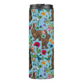 ウサギと野草 タンブラー (裏面)