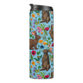 ウサギと野草 タンブラー (回転右)