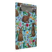 ウサギと野草 ミニクリップボード (アングル)