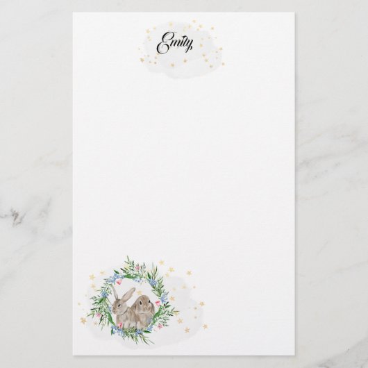 ウサギと金星の文房具ステーション 便箋 (正面)