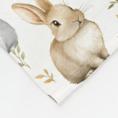 ウサギと離れ フリースブランケット (角)