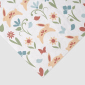 ウサギと鳥とハートフォークアート 薄葉紙 (詳細)