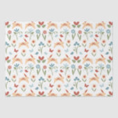 ウサギと鳥とハートフォークアート 薄葉紙 (正面)