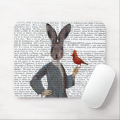 ウサギと鳥2 マウスパッド (マウス)