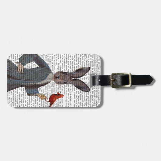 ウサギと鳥2 ラゲッジタグ (正面横)