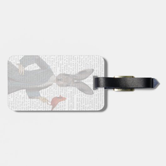 ウサギと鳥2 ラゲッジタグ (裏面横)
