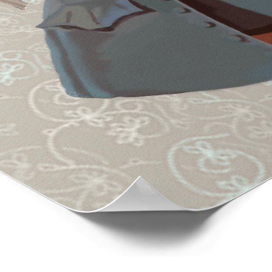 ウサギと鳥 ポスター (角)