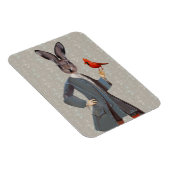 ウサギと鳥 マグネット (右側)