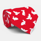 ウサギと鳩マジシャン ネクタイ (ロール)