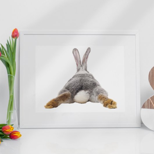 ウサギのお尻の赤ちゃん用バブルぬり絵 ポスター