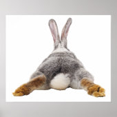 ウサギのお尻の赤ちゃん用バブルぬり絵 ポスター (正面)