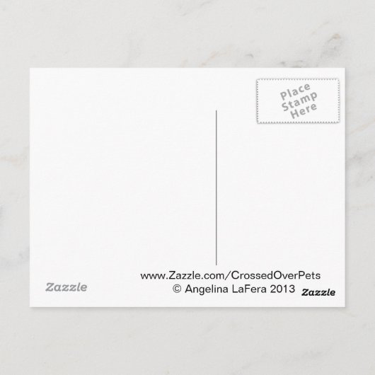 ウサギのためのレインボーブリッジ ポストカード (裏面)