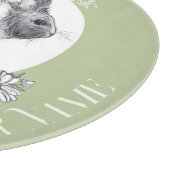 ウサギのふわふわ カッティングボード (角)