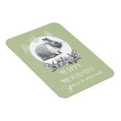 ウサギのふわふわ マグネット (右側)