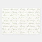 ウサギのふわふわ ラッピングペーパーシート (正面3)