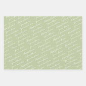 ウサギのふわふわ ラッピングペーパーシート (正面2)