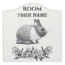 ウサギのふわふわ。鉛筆スケッチモノクロブラック