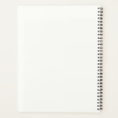 ウサギのふわふわ。鉛筆スケッチモノクロブラック プランナー手帳 (裏面)