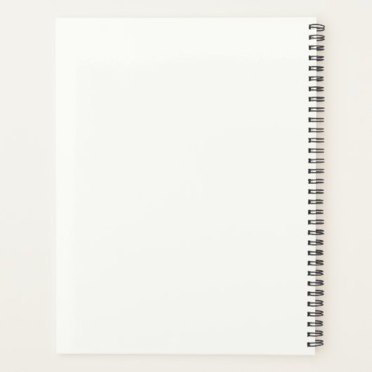 ウサギのふわふわ。鉛筆スケッチモノクロブラック プランナー手帳 (裏面)