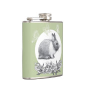 ウサギのふわふわ。鉛筆スケッチ。 フラスク (右)