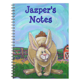 ウサギのアニマルパレードの文具 ノートブック