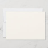 ウサギのイースターエッグの女の子が生まれて初めての誕生日写真 招待状 (裏面)