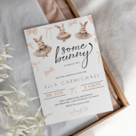 ウサギのイースター誕生日 招待状