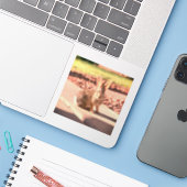 ウサギのウサギの写真イースター春 シール (ノートパソコンとiPhone)