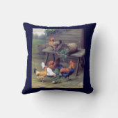 ウサギのオンドリの雌鶏の鶏の枕 クッション (裏面)