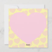 ウサギのキス バレンタインデーのハート ラブカード シーズンカード (裏面)