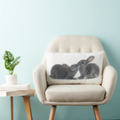 ウサギのキス ランバークッション (椅子)