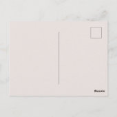 ウサギのキャラクター ポストカード (裏面)