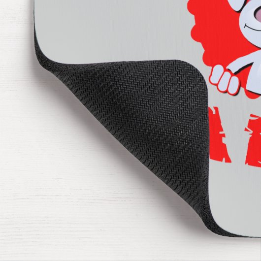 ウサギのギフトのおもしろいな漫画のウサギ年 マウスパッド (コーナー)