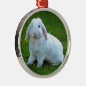ウサギのクリスマスのオーナメント メタルオーナメント (右)