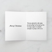 ウサギのクリスマスカード シーズンカード (内部)