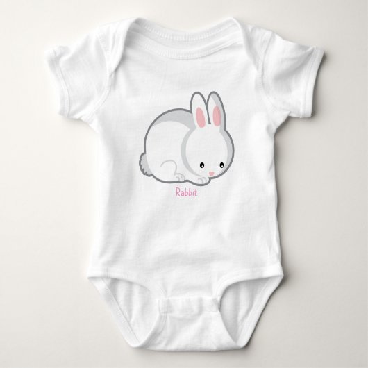 ウサギのクリーパー ベビーボディスーツ (正面)
