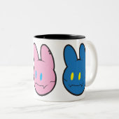 ウサギのコーヒーマグ ツートーンマグカップ (正面右)