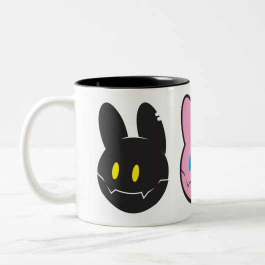 ウサギのコーヒーマグ ツートーンマグカップ (左)