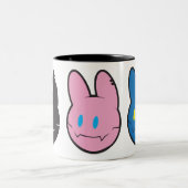 ウサギのコーヒーマグ ツートーンマグカップ (中央)