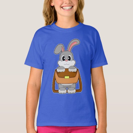 ウサギのショルダーバッグ Tシャツ (正面)
