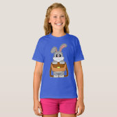 ウサギのショルダーバッグ Tシャツ (正面フル)