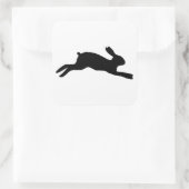 ウサギのシルエット スクエアシール (バッグ)